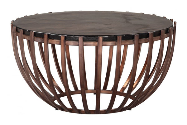 Kafig Iron Frame Round Coffee Table