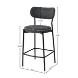 Kai Polyester Upholstered Counter Stool