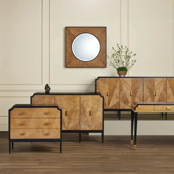 Kallista Taupe Cabinet - LOOMLAN - Currey & Co - Sideboards