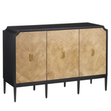 Kallista Taupe Cabinet-Accent Cabinets-Currey & Co-LOOMLAN