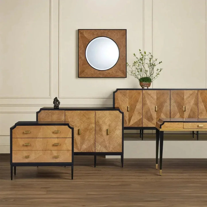 Kallista Taupe Credenza - LOOMLAN - Currey & Co - Sideboards