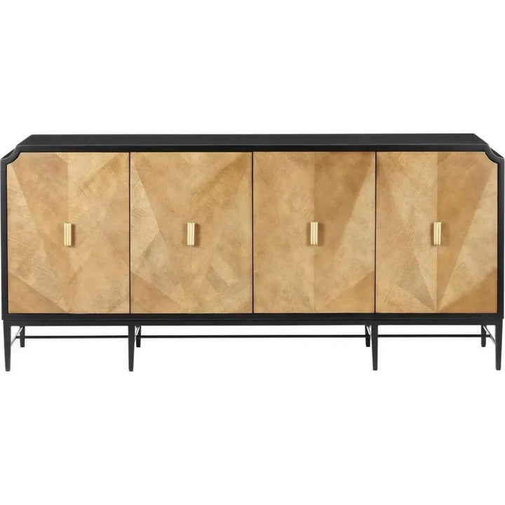 Kallista Taupe Credenza - LOOMLAN - Currey & Co - Sideboards