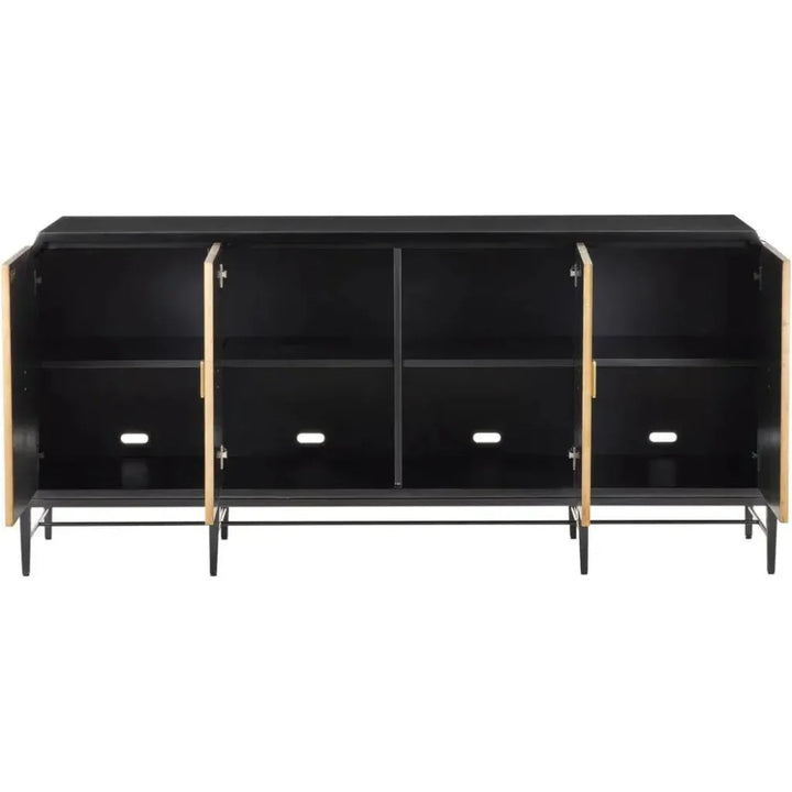 Kallista Taupe Credenza - LOOMLAN - Currey & Co - Sideboards