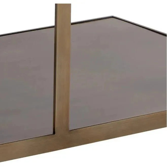 Kamali Coffee Table Marble Antique Gold Base - LOOMLAN - SUNPAN - Coffee Tables