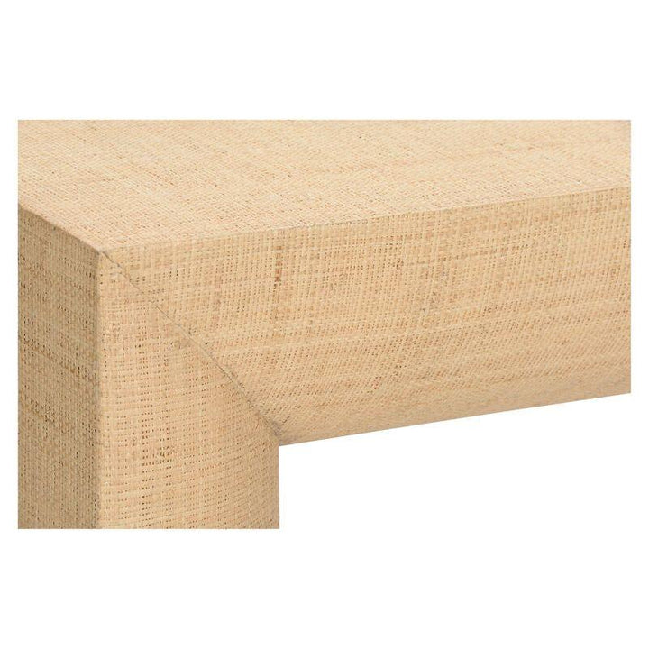 Kamo Natural Raffia Finish Console Table - LOOMLAN - Wildwood - Console Tables