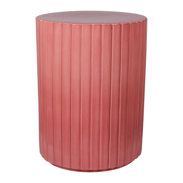 Kara Accent Table - Red Outdoor End Table-Outdoor Side Tables-Seasonal Living-LOOMLAN