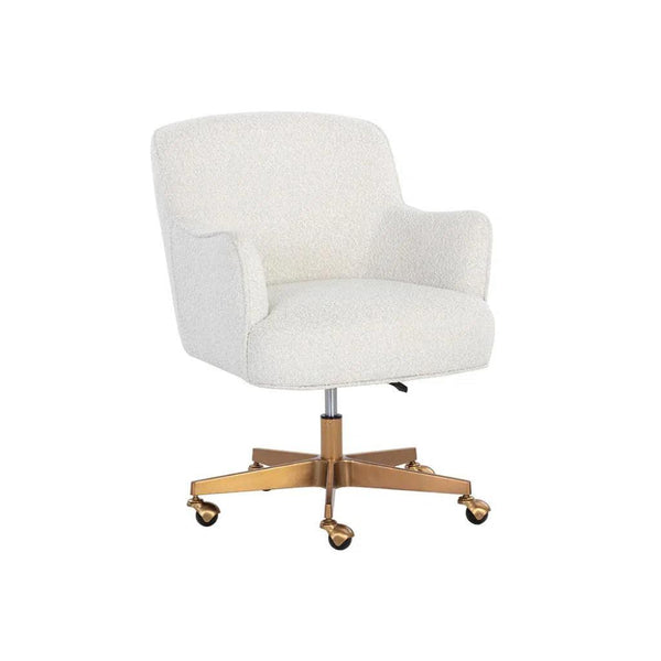 Karina Fabric Office Chair-Office Chairs-SUNPAN-Copenhagen White-LOOMLAN