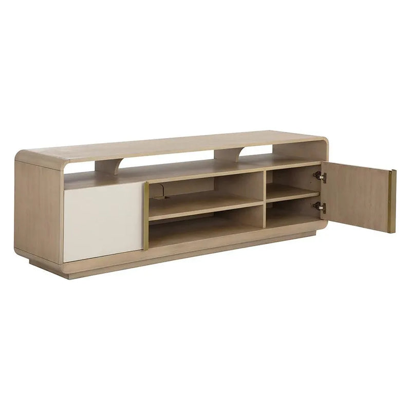 Kayden Media Console & Cabinet Soft Closing Doors-TV Stands & Media Centers-SUNPAN-LOOMLAN