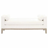 Keaton Bench LiveSmart White Natural Oak