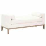 Keaton Bench LiveSmart White Natural Oak