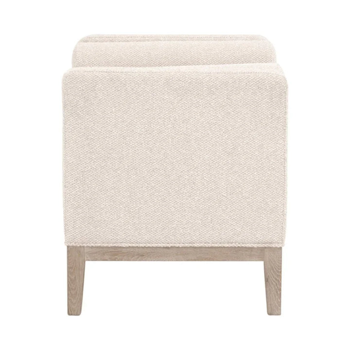 Keaton Cream Fabric Accent Stool - LOOMLAN - Essentials For Living - Poufs and Stools