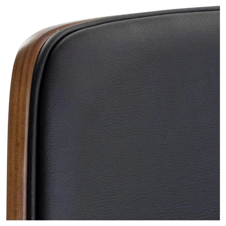 Kellan Office Chair Onyx Faux Leather Seat-Office Chairs-SUNPAN-LOOMLAN