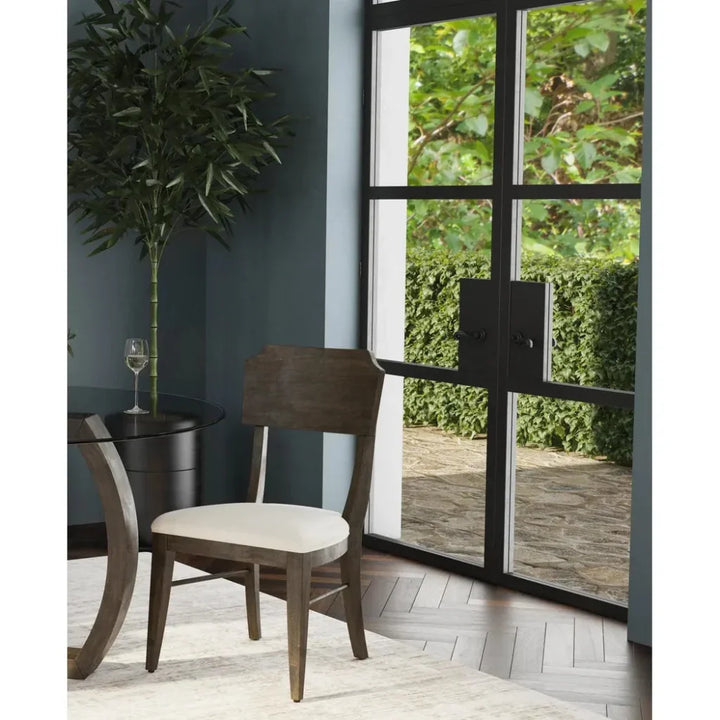 Kellan Performance Fabric Armless Dining Chair 2PC - LOOMLAN - Bassett Mirror - Dining Chairs