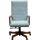 Kenan Leather Executive Swivel Chair-Office Chairs-Olivia + Quinn-LOOMLAN