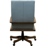 Kenan Leather Executive Swivel Chair-Office Chairs-Olivia + Quinn-LOOMLAN