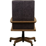 Kenan Leather Executive Swivel Chair-Office Chairs-Olivia + Quinn-LOOMLAN