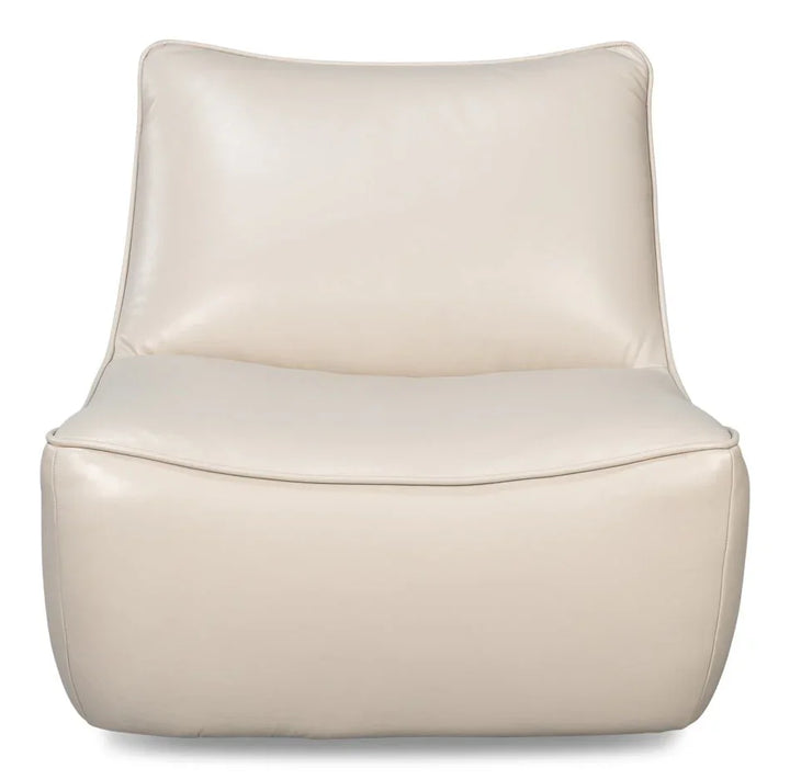 Kennett Leather Swivel Chair - LOOMLAN - Sarreid - Club Chairs