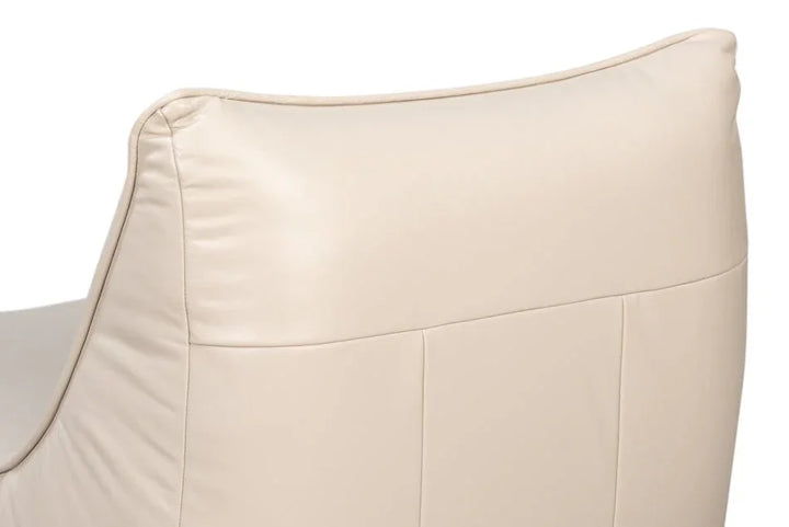 Kennett Leather Swivel Chair - LOOMLAN - Sarreid - Club Chairs