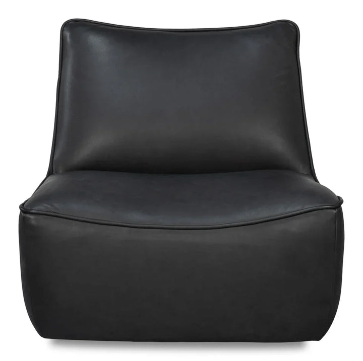 Kennett Leather Swivel Chair - LOOMLAN - Sarreid - Club Chairs