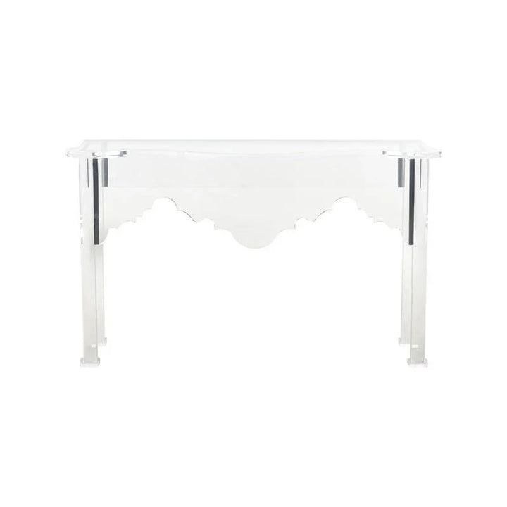 Kensington Acrylic Made Clear Console Table - LOOMLAN - Chelsea House - Console Tables