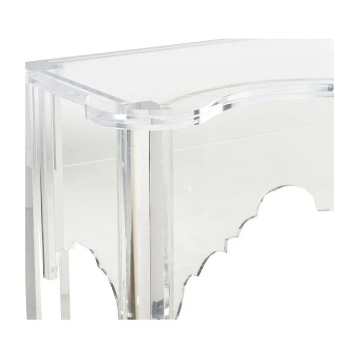 Kensington Acrylic Made Clear Console Table - LOOMLAN - Chelsea House - Console Tables