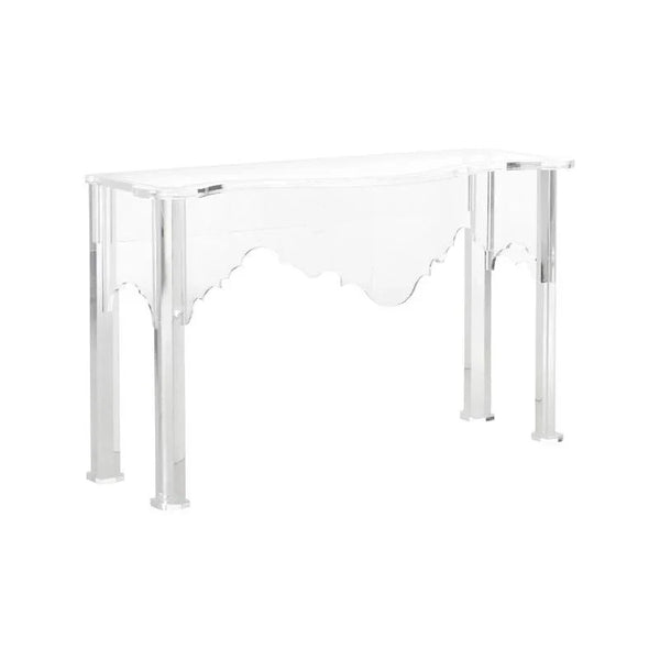 Kensington Acrylic Made Clear Console Table - LOOMLAN - Chelsea House - Console Tables