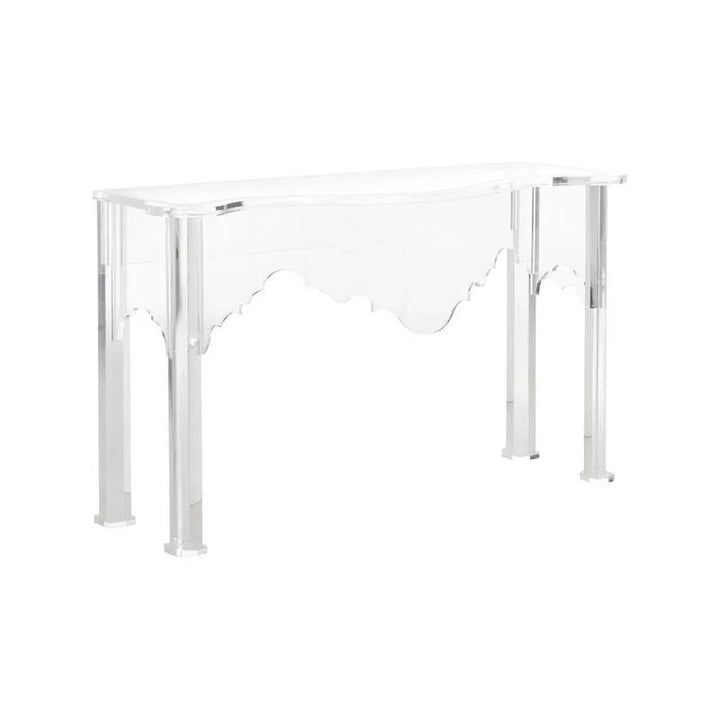 Kensington Acrylic Made Clear Console Table - LOOMLAN - Chelsea House - Console Tables