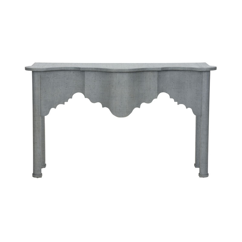 Kensington Raffia Wrapped Classic Console Table-Console Tables-Chelsea House-LOOMLAN