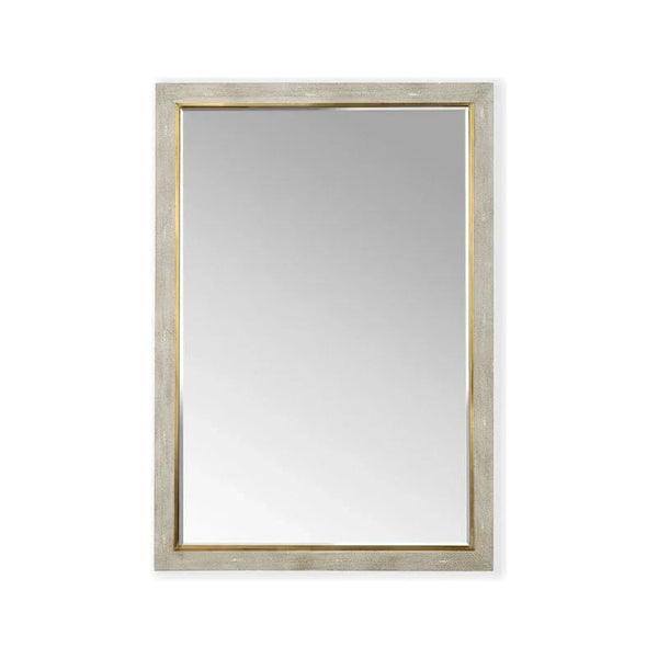 Kensington Wood Framed Wall Mirror - Gray - LOOMLAN - Chelsea House - Wall Mirrors