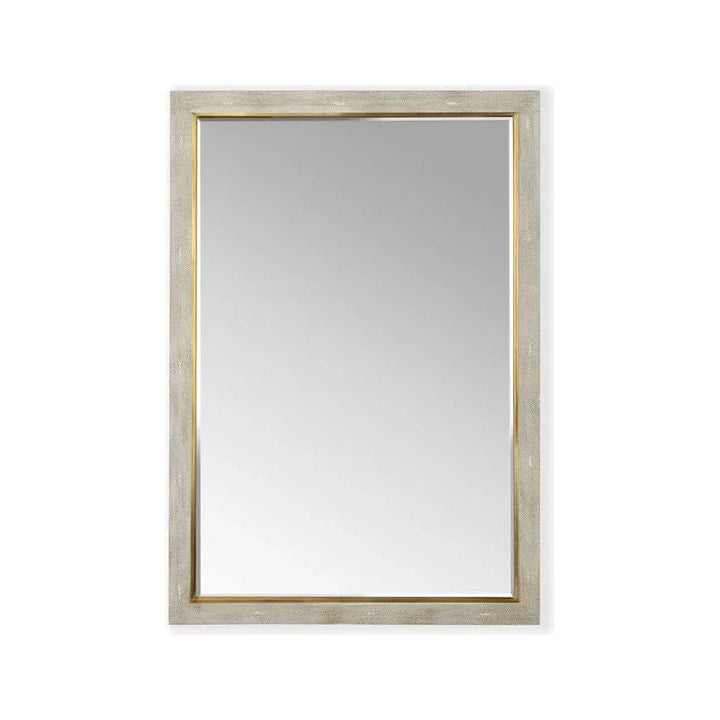 Kensington Wood Framed Wall Mirror - Gray - LOOMLAN - Chelsea House - Wall Mirrors