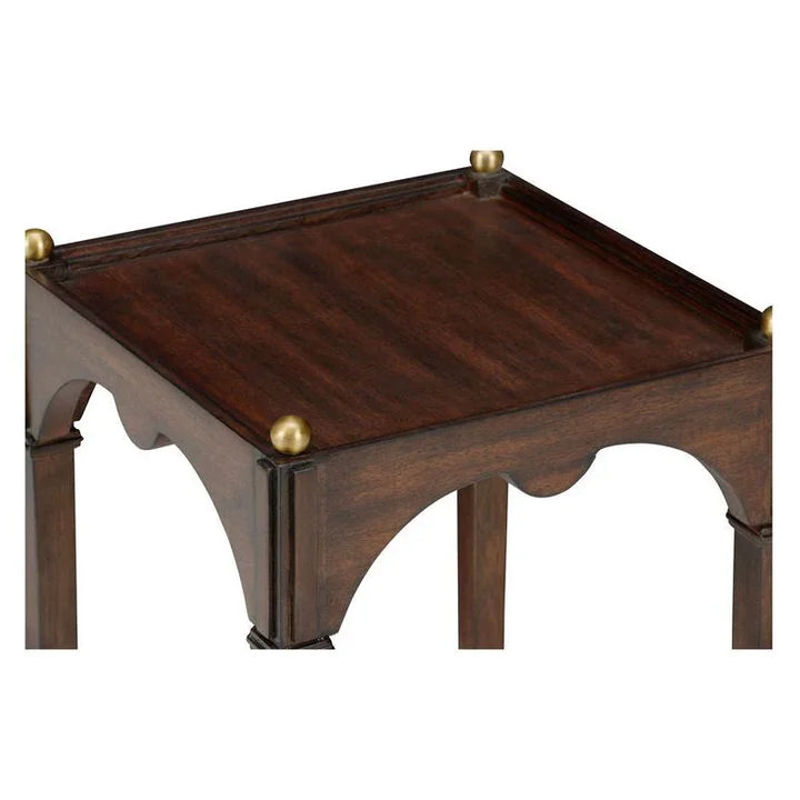 Kent Wooden Square Drinks Table - LOOMLAN - Chelsea House - Side Tables