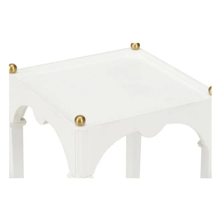 Kent Wooden Square Drinks Table - LOOMLAN - Chelsea House - Side Tables