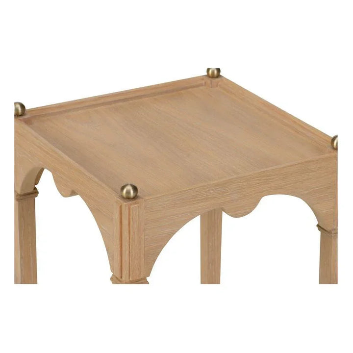 Kent Wooden Square Drinks Table - LOOMLAN - Chelsea House - Side Tables