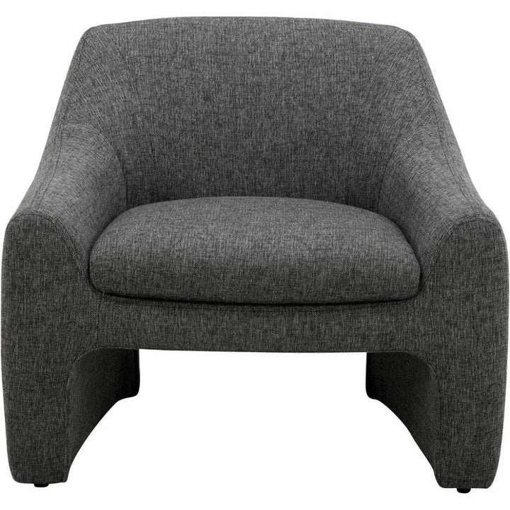 Kenzie Performance Fabric Grey Armless Accent Chair - LOOMLAN - Moe's Home - Accent Chairs