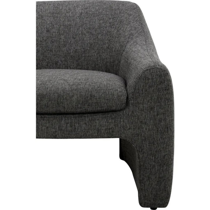 Kenzie Performance Fabric Grey Armless Accent Chair - LOOMLAN - Moe's Home - Accent Chairs