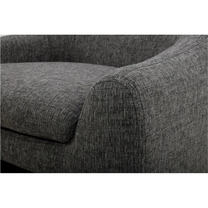 Kenzie Performance Fabric Grey Armless Accent Chair - LOOMLAN - Moe's Home - Accent Chairs