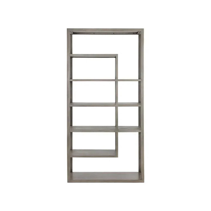 Kenzie Wooden Modern Etagere-Etageres-SUNPAN-LOOMLAN
