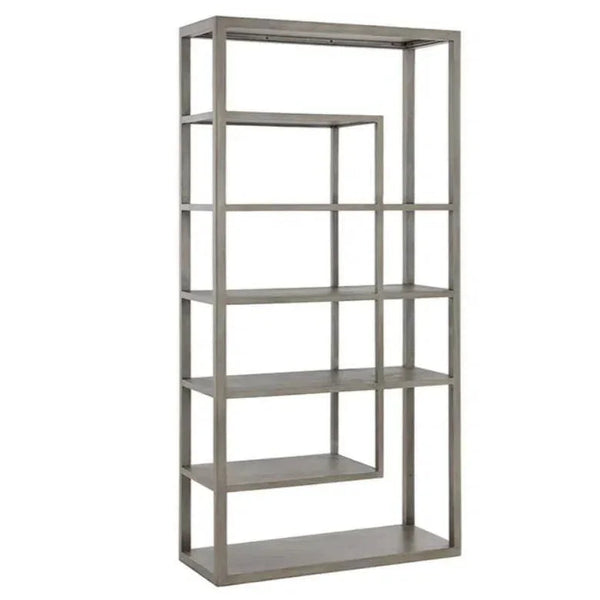 Kenzie Wooden Modern Etagere-Etageres-SUNPAN-Grey-LOOMLAN