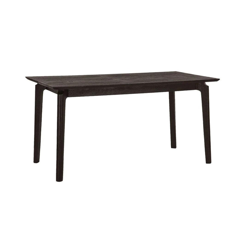 Kenzo Wooden Rectangular Dining Table-Dining Tables-LH Imports-Black-60" W-LOOMLAN