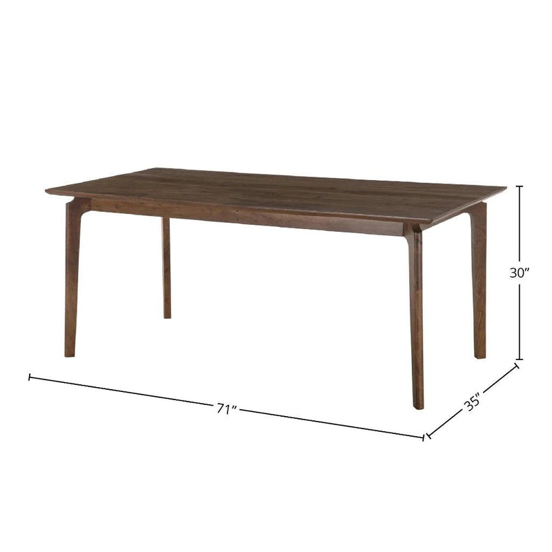 Kenzo Wooden Rectangular Dining Table-Dining Tables-LH Imports-LOOMLAN