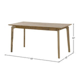 Kenzo Wooden Rectangular Dining Table-Dining Tables-LH Imports-LOOMLAN