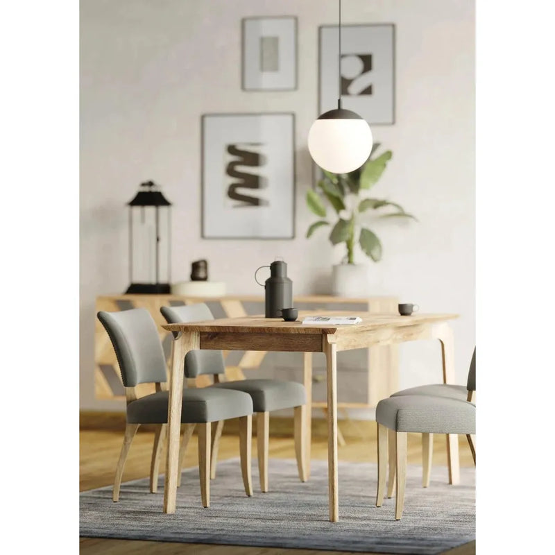 Kenzo Wooden Rectangular Dining Table-Dining Tables-LH Imports-LOOMLAN