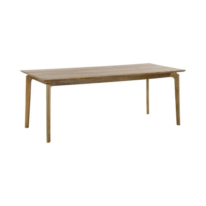 Kenzo Wooden Rectangular Dining Table-Dining Tables-LH Imports-Natural-84" W-LOOMLAN