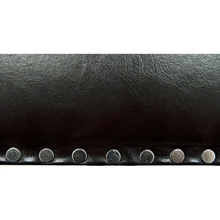 Kerouac Leather Armless Dining Chair - LOOMLAN - Noir - Dining Chairs