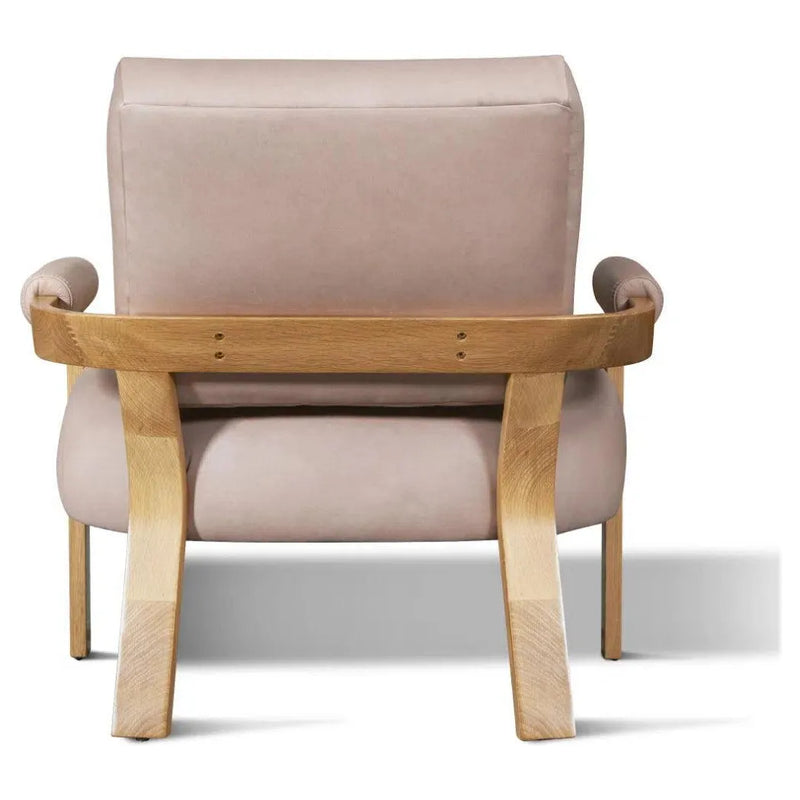 Kervella Full Aniline Nubuck Leather Accent Chair