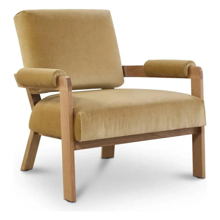 Kervella Stain Resistant Velvet Accent Chair - LOOMLAN - One For Victory - Accent Chairs