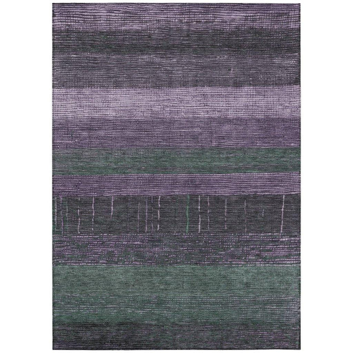 Keshira Purple Washable Indoor - Outdoor Rug - LOOMLAN - LOOMLAN Rugs - Outdoor Rugs