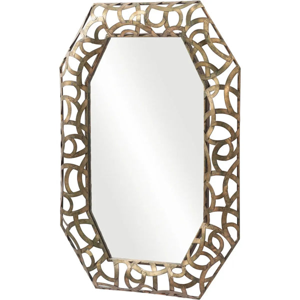 Kin Mirror Antique Gold Wall Mirrors LOOMLAN By Zuo Modern