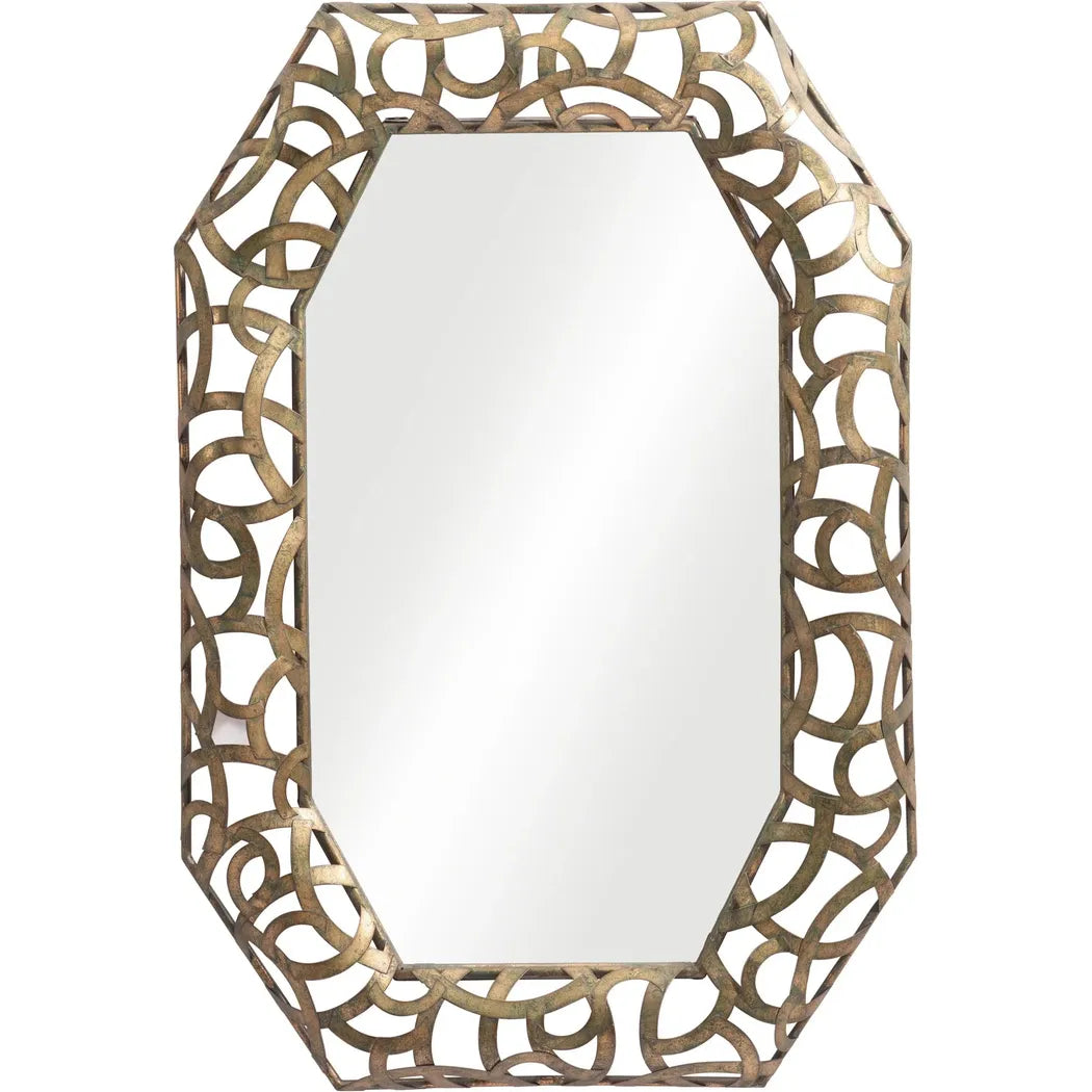 Kin Mirror Antique Gold