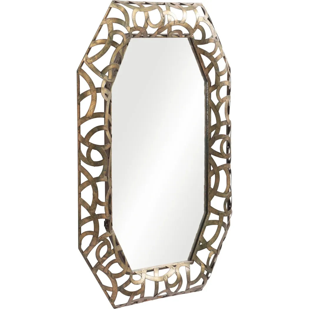 Kin Mirror Antique Gold